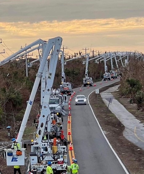 Hurricane Ian & Sanibel Island Power Grid Rebuild
